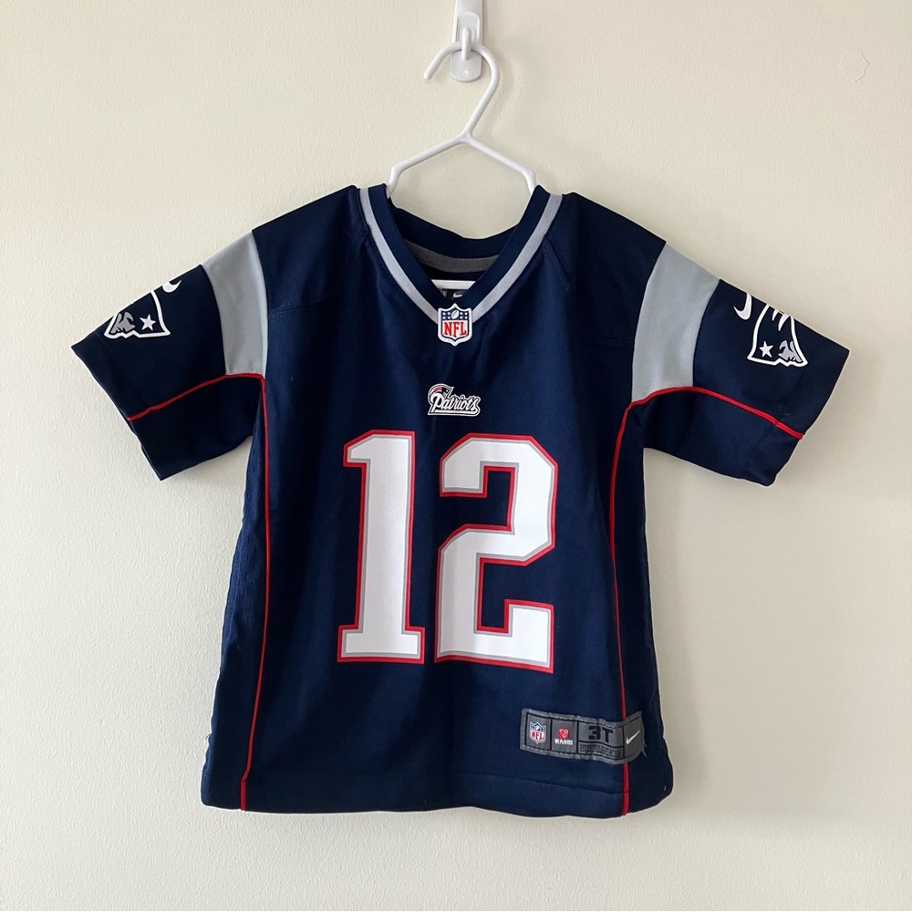 Toddler Football Jersey Patriots Tom Brady 3T